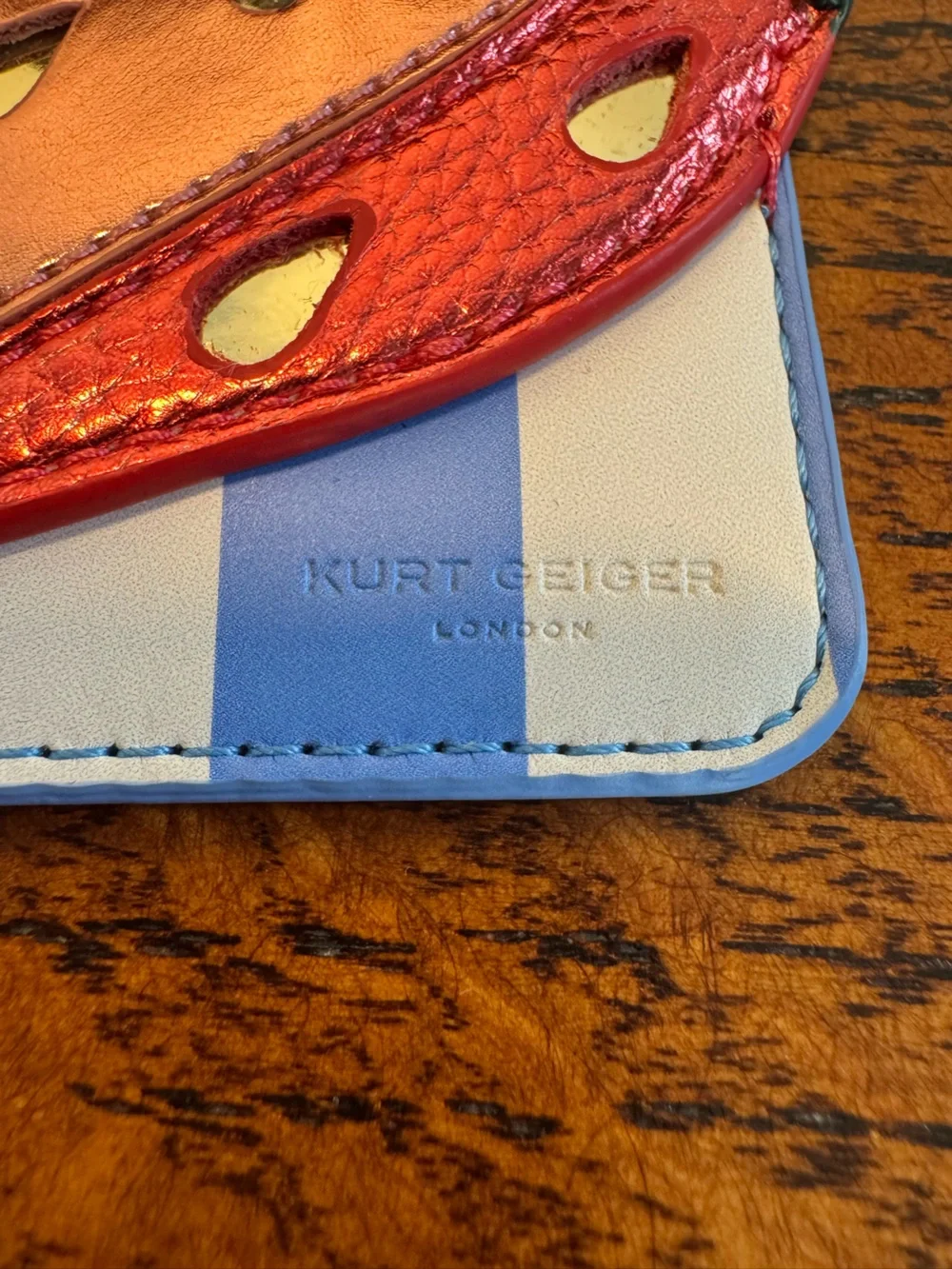 NIB Kurt Geiger Strawberry Phone Card Wallet Sticker